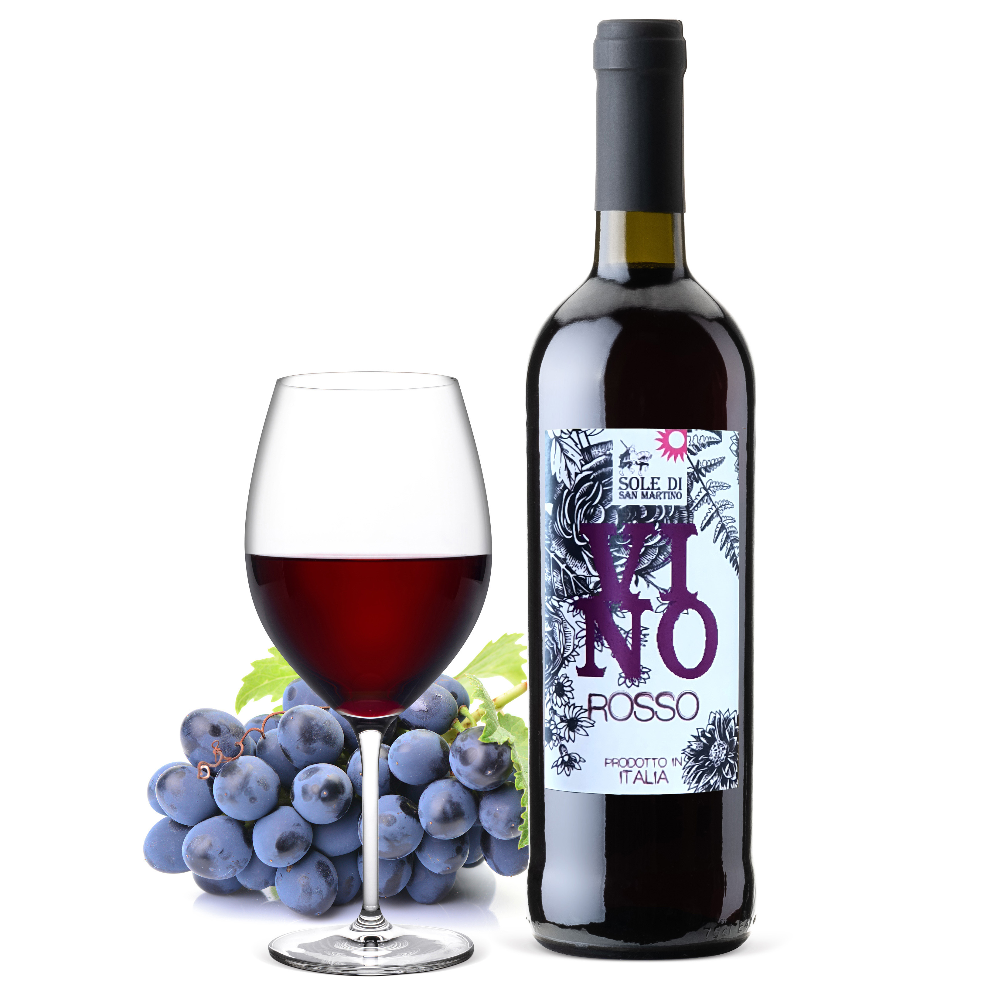 Итальянское красное вино Vino red Sole di San Martino 750 мл