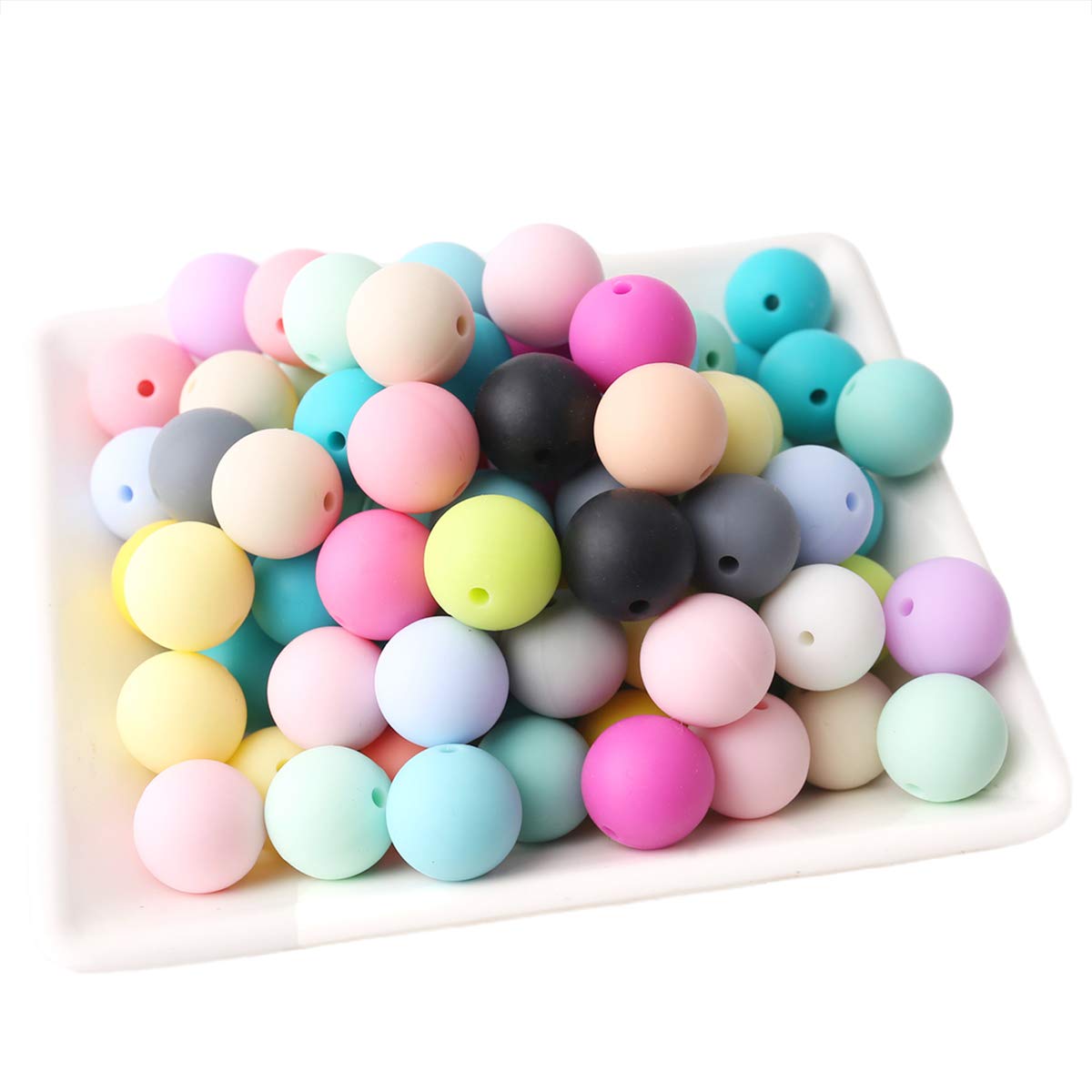 DLSEALS, мягкие бусины из жемчуга и силикона, 12 мм, 15 мм, без БФА