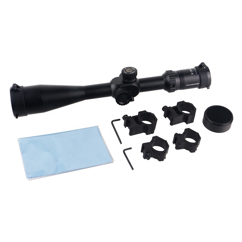 Стрелковый прицел FOCUHUNTER 6-24x50, первичный фокусный плоский прицел FFP с подсветкой, сетка для охотничьего прицела