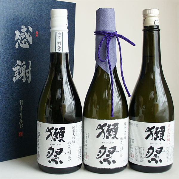 Dassai Trial Set 180ml x 3 [Sake Junmai Daiginjo Drink Comparison Gift Box