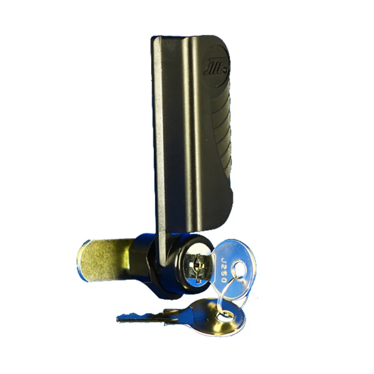 Modern Design Handle Display Cam Lock with 2 Keys Zinc Alloy Furniture Lock for Cabinets & Doors for Kitchen Use