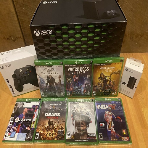NEW 100 % WARRANTY Xboxs Series X 1TB Console With Wireless 2 Controller X boxs Series X Enhanced hDR Native 4K Ultra HD