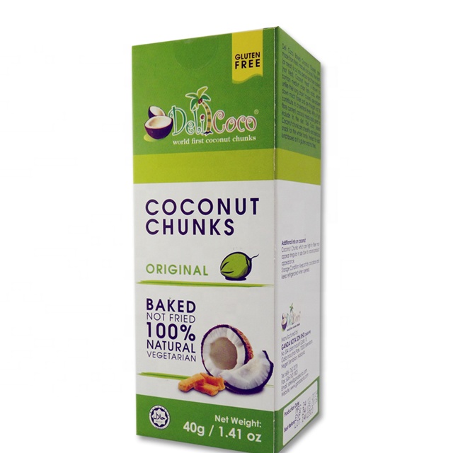 40 г Delicoco Ассорти вкус запеченные Хрустящие кокосовые кусочки закуски