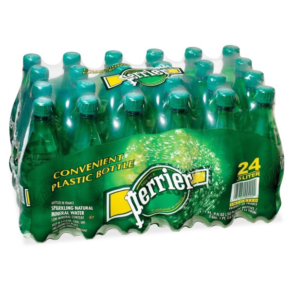 Perrier, сверкающий натуральный минерал, бутылки 65cl