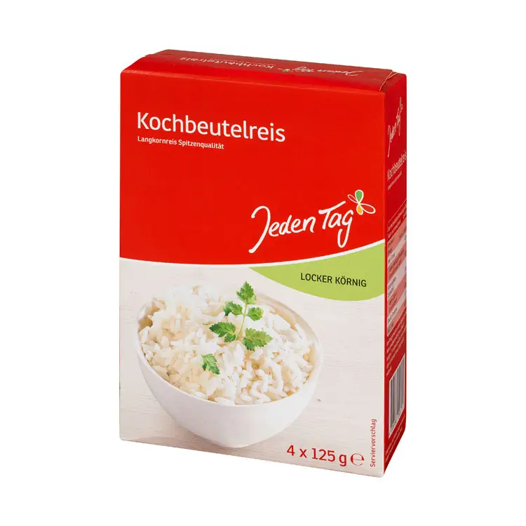 Высокое качество оптовая продажа белый длинный зерна риса в 500 г пакет упаковки сделано в германии