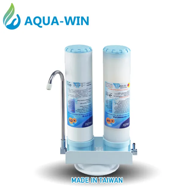 [ A-124-8 ] 2 Stage Water Purifier Countertop PP+GAC Carbon Filter