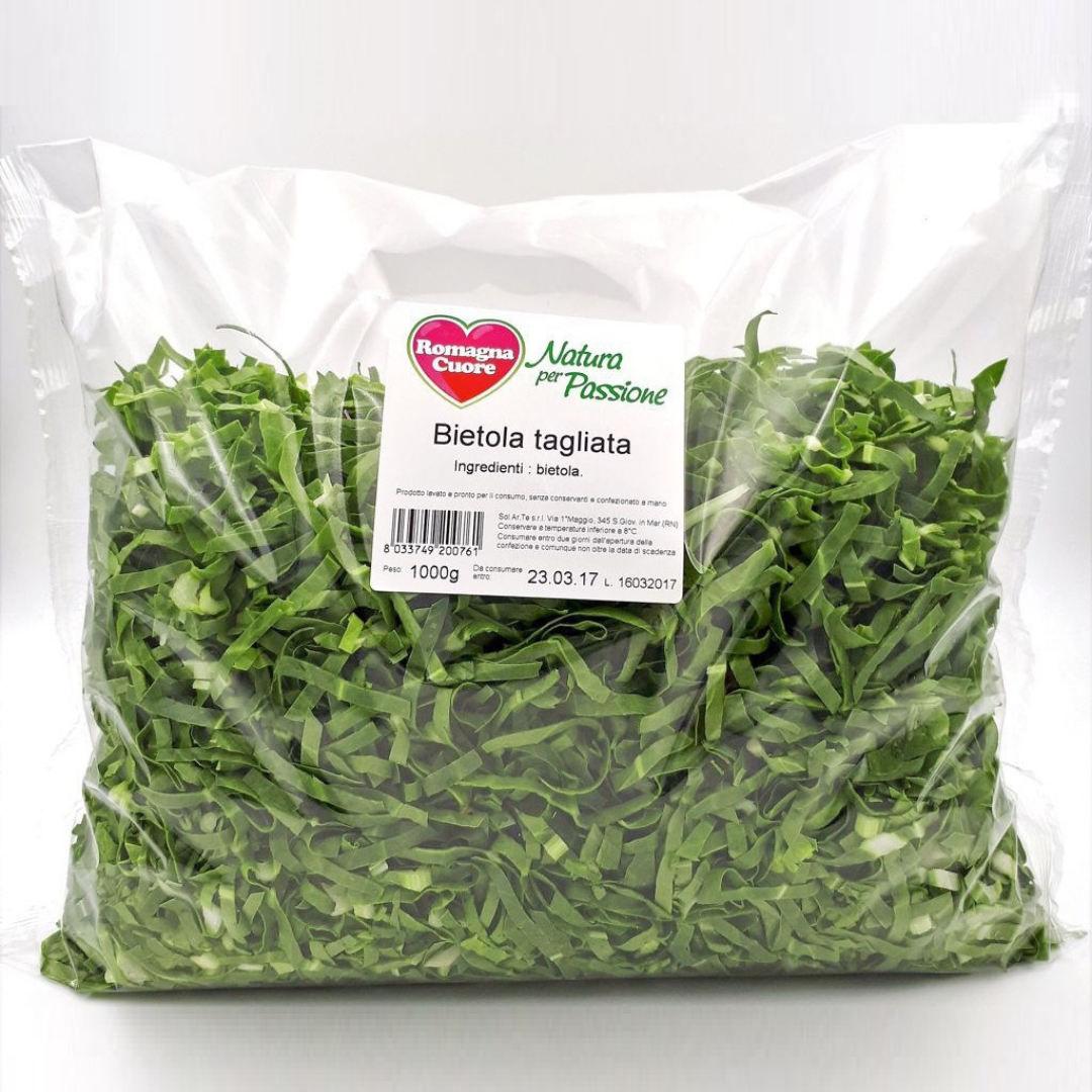 Premium Quality Fresh Cut Vegetables Chopped Chard Slices Salad 100% Made in Italy Packaged Sealed