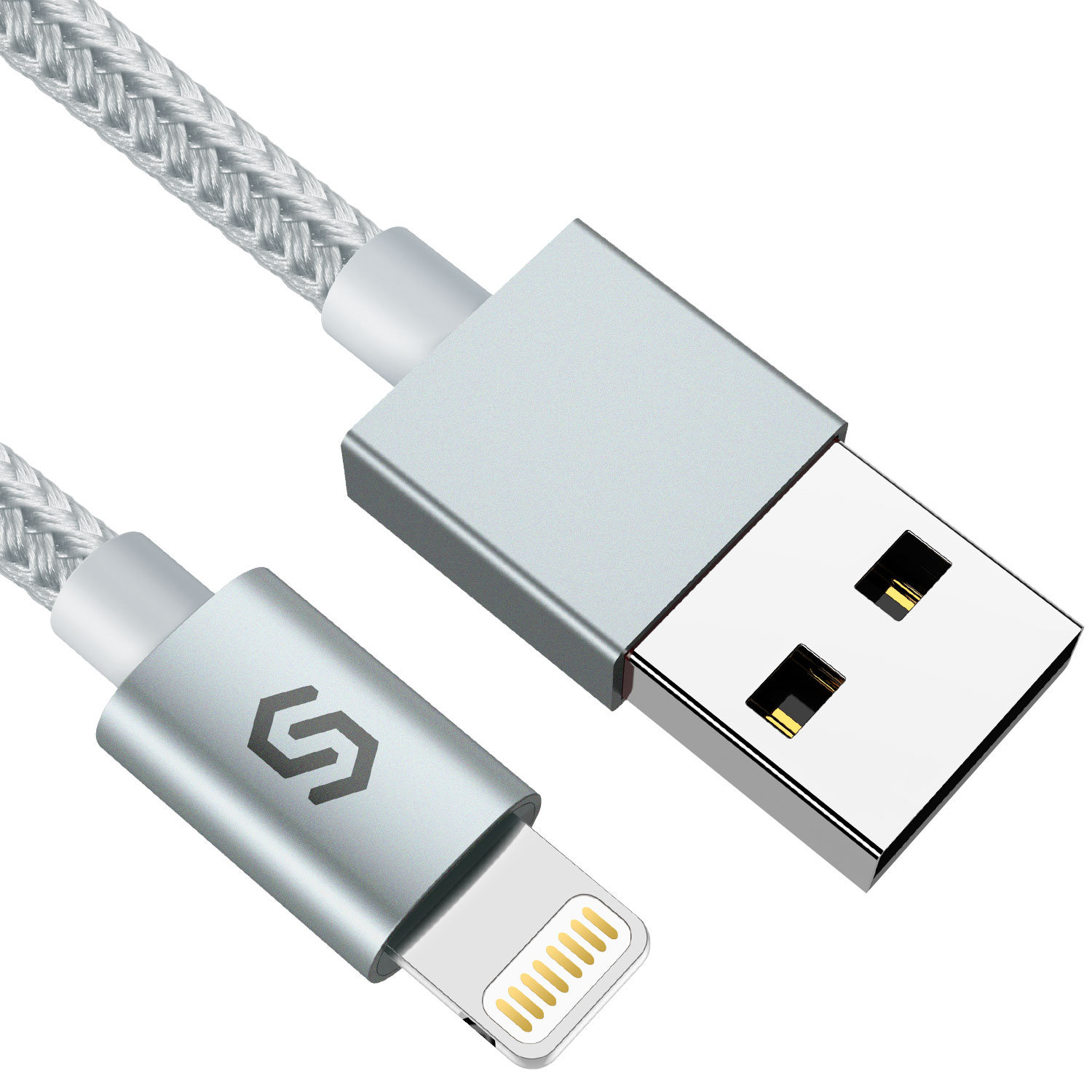 Syncwire 3.3ft/1m 6.5ft/2m Nylon Charger Lightning Cable for Iphone 11 Xs Max Xs XR X 8 7 6s 6 Plus SE 5S 5C 5 iPad iPod