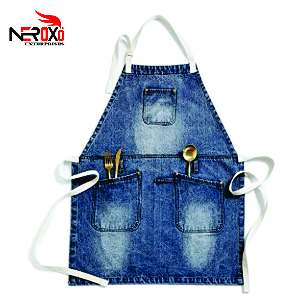 Wholesale 2021 High Quality Denim Work Apron With Tool Pockets