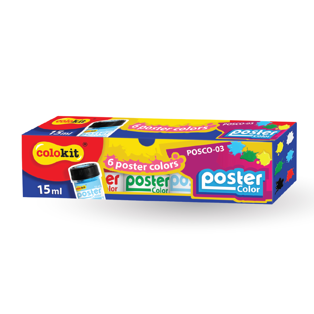Smooth And Perfect Stroke Quick-drying Excellent Colors Poster Color POSCO-03 From Vietnam