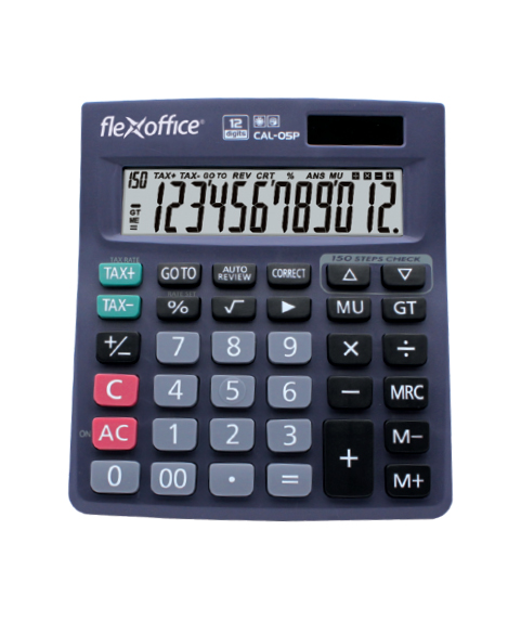 Tax Calculator Plastic Solar Dual Power Supply General Purpose Calculator FO-CAL05P