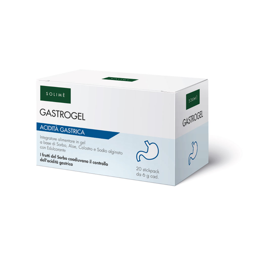 gastric food supplement made in italy Gastrogel SOLIME 20 stickpack 6 g each