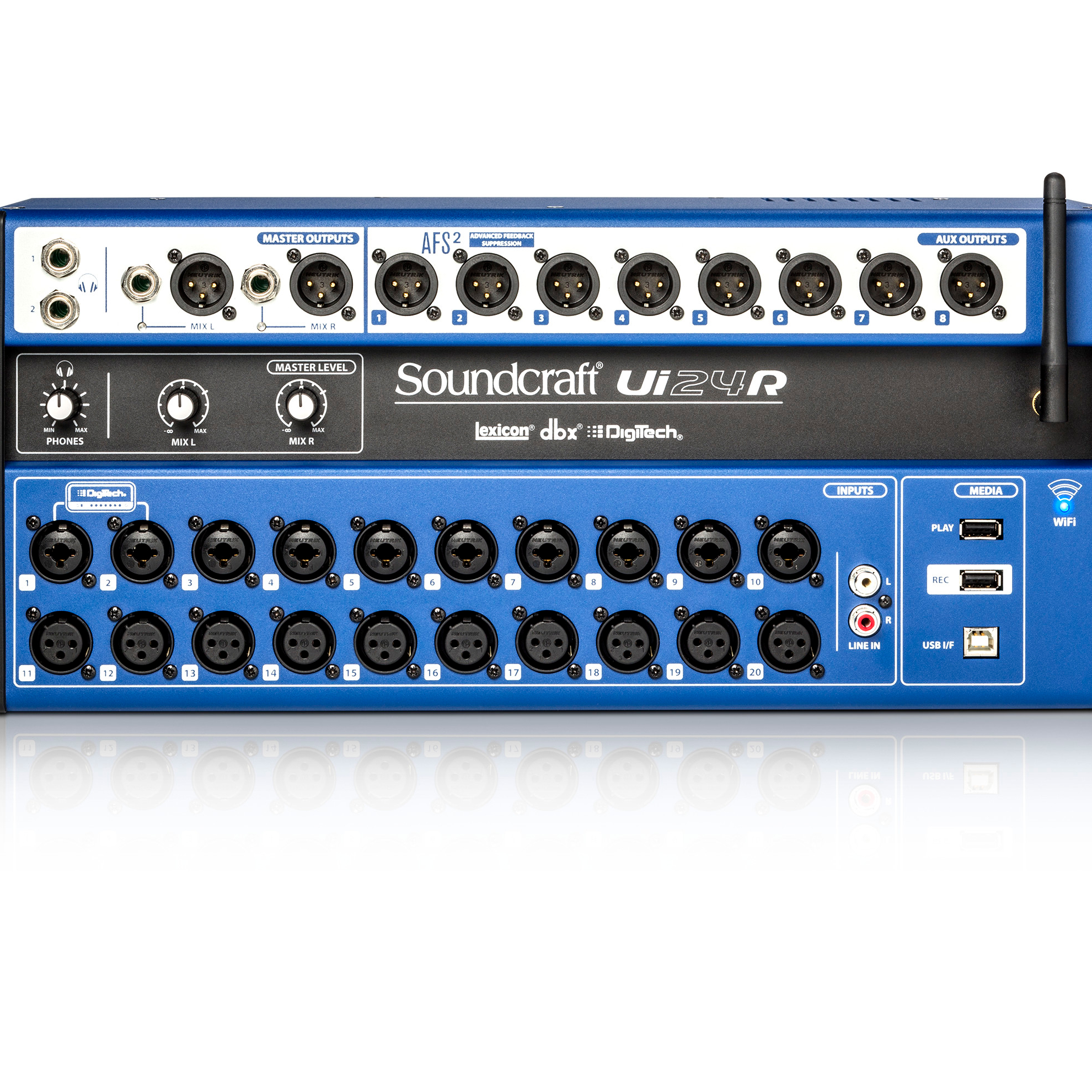 Лидер продаж; Новинка; Soundcraft Ui24R 24 канальный цифровой профессиональный аудио смесители мульти-рекордер с дистанционным управлением