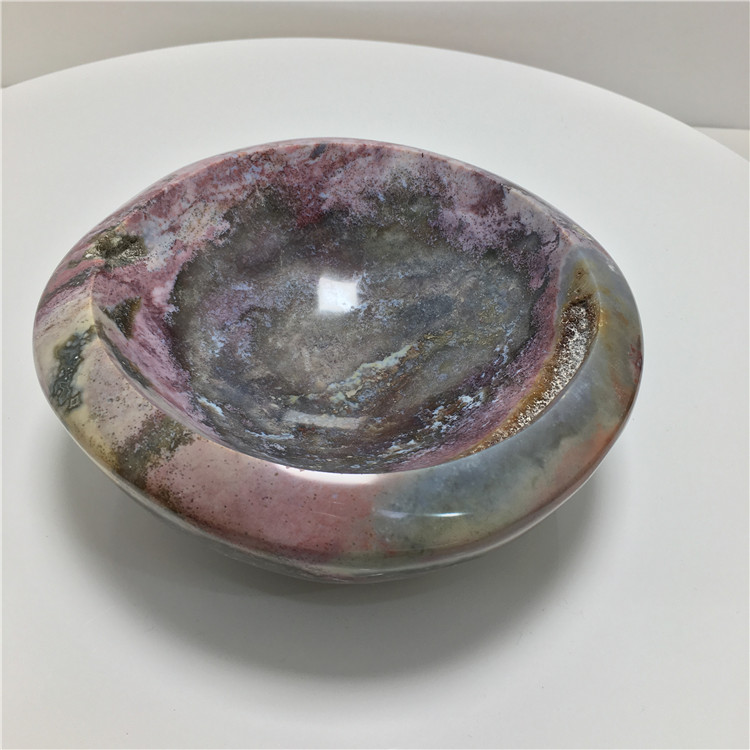 Wholesale Natural Ocean Jasper Quartz gemstone Bowl For Decoration
