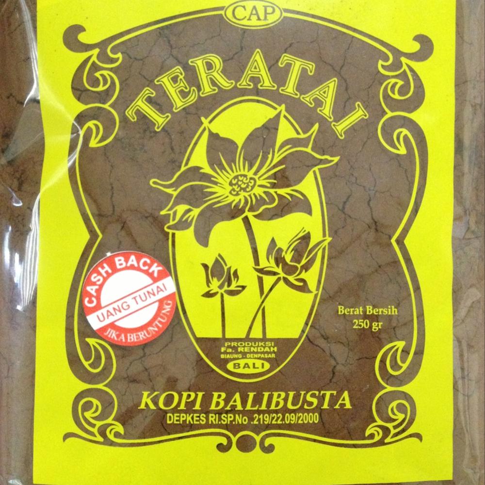Кофейный порошок TERATAI ROBUSTA, 100% натуральный, лидер продаж, индонезийский кофе лучшего качества по разумной цене