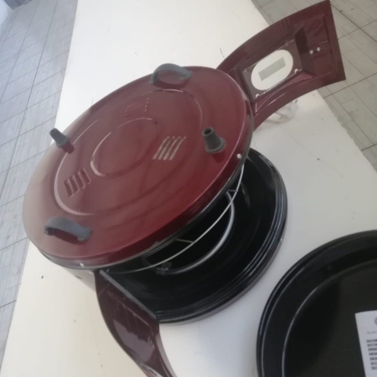DOUBLE TRAY ENAMELLED 45LT TWIN ELECTRICAL ROUND OVEN