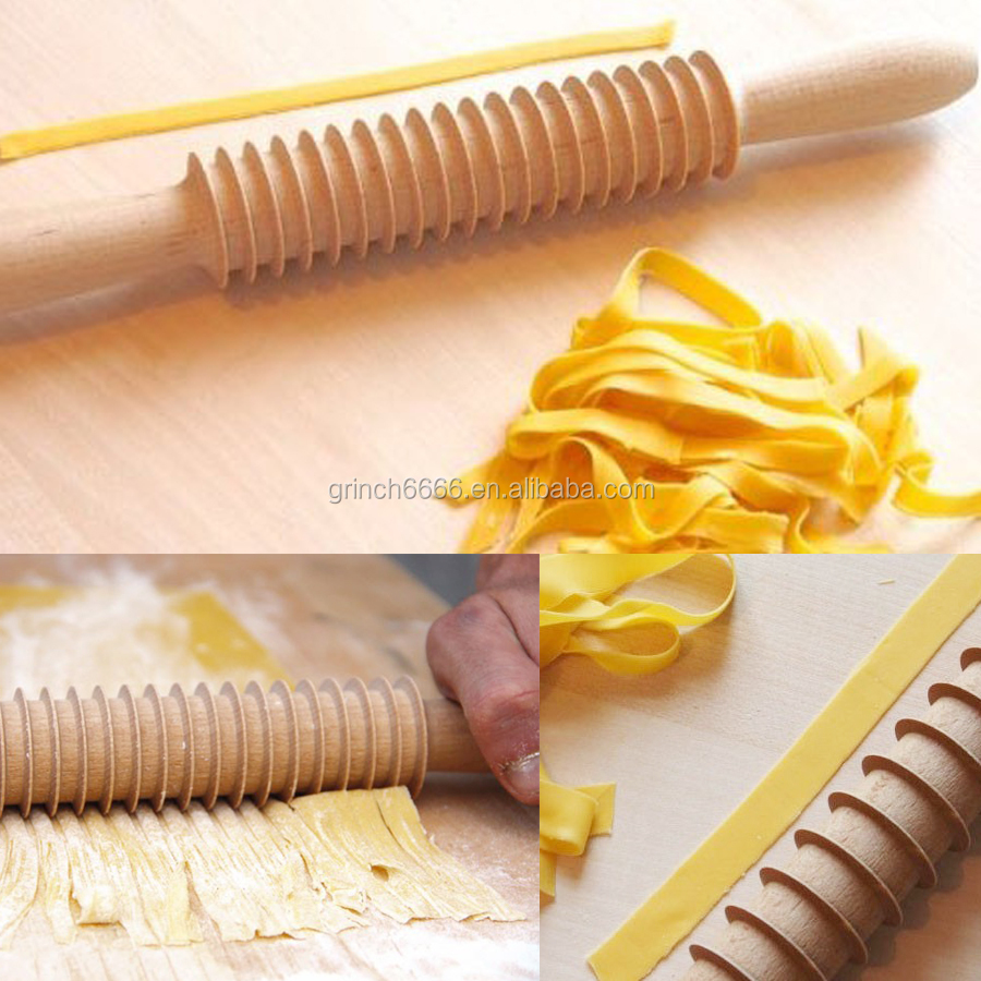 2020 пляжное дерево деревянная паста резак Pappardelle Скалка