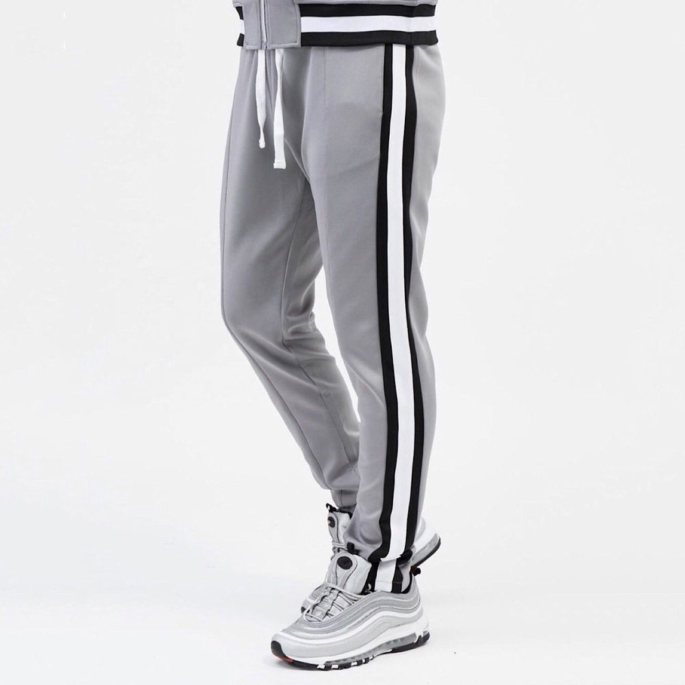 Striped Casual Fitness Trousers Sport Track Cargo Men Sweatpants Joggers Pants