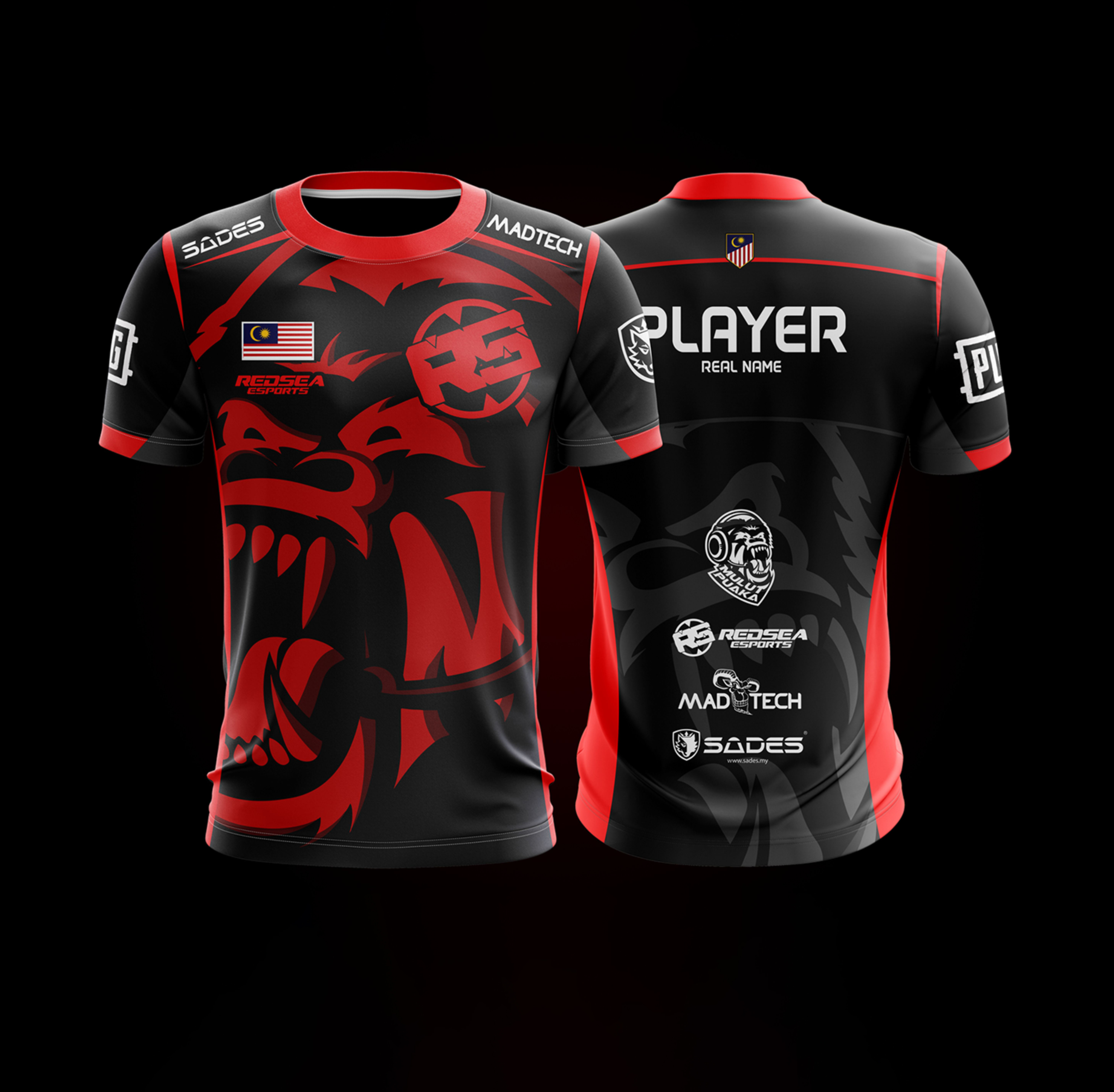 Custom sublimation esports gaming jersey for mens