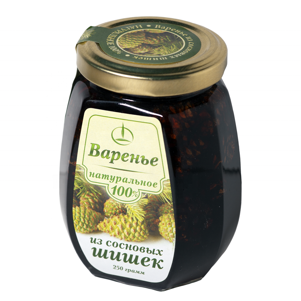 Русский натуральный сосновый конус консервированный джем