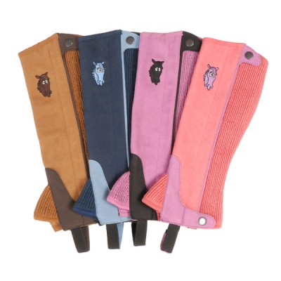 High Quality, Tough-1 Kids Embroidered Half Chaps