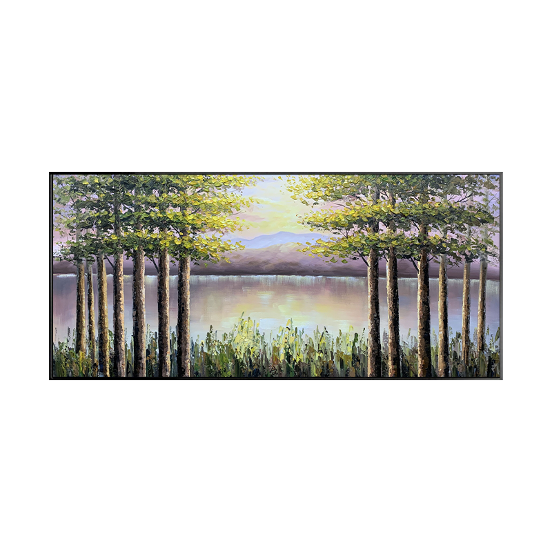 Abstract Golden Leaf Canvas Painting Modern Wall Art Decorative Picture Nordic Style Living Room 20*39 inch