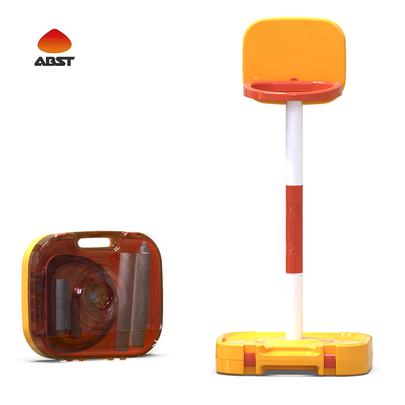 3 In 1 Function Baby Storage Kids Plastic Adjustable Outdoor Basketball Hoop And Stand
