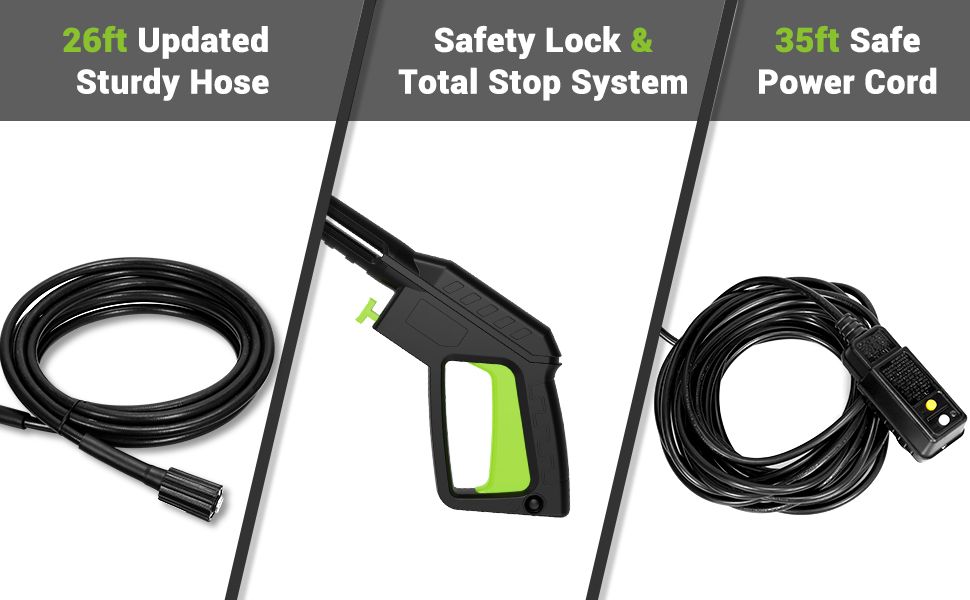 Finesource Electric Car Jet Washer Portable High Pressure Cleaner Machine  Portable Electric High Pressure Pumping Car Washer