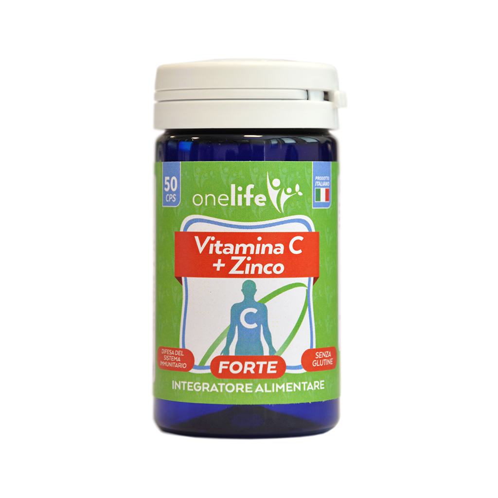 VITAMIN C + ZINC CONTRIBUTES TO THE NORMAL FUNCTION OF THE IMMUNE SYSTEM, 50 CAPSULES