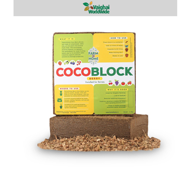 Low Price Natural Coco Peat Blocks from Bulk Supplier