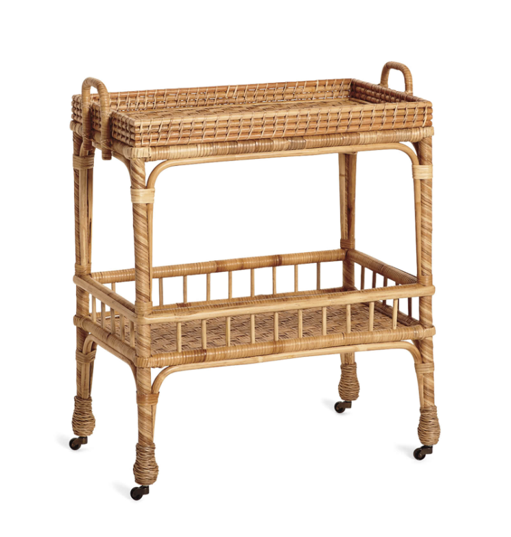 Rattan round coffee tables