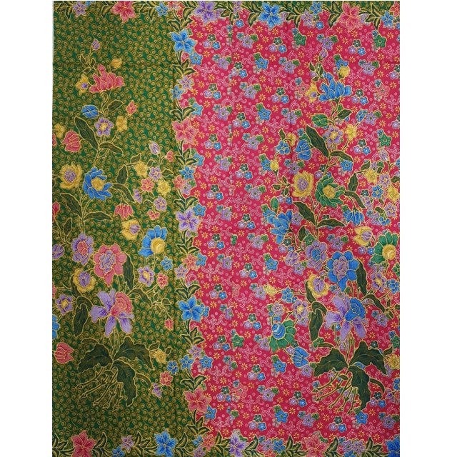 Supplier Malaysia best selling kain Batik Poly-Cotton machine print floral design pattern sewed in Tube