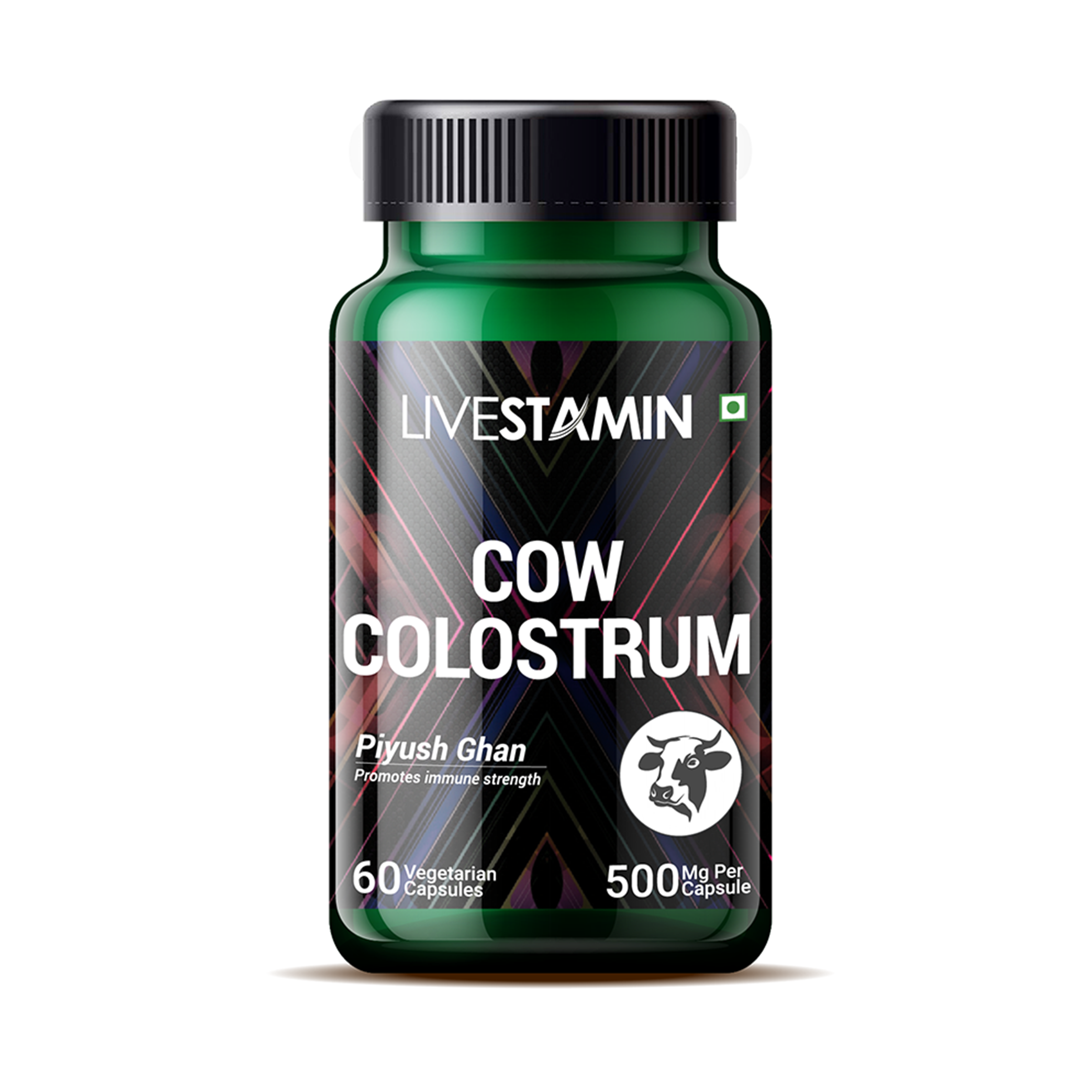 Cow Colostrum 500mg Capsules Bovine Immunoglobulin With Immune Booster & Lactoferrin Supplement Private Label GMP ISO