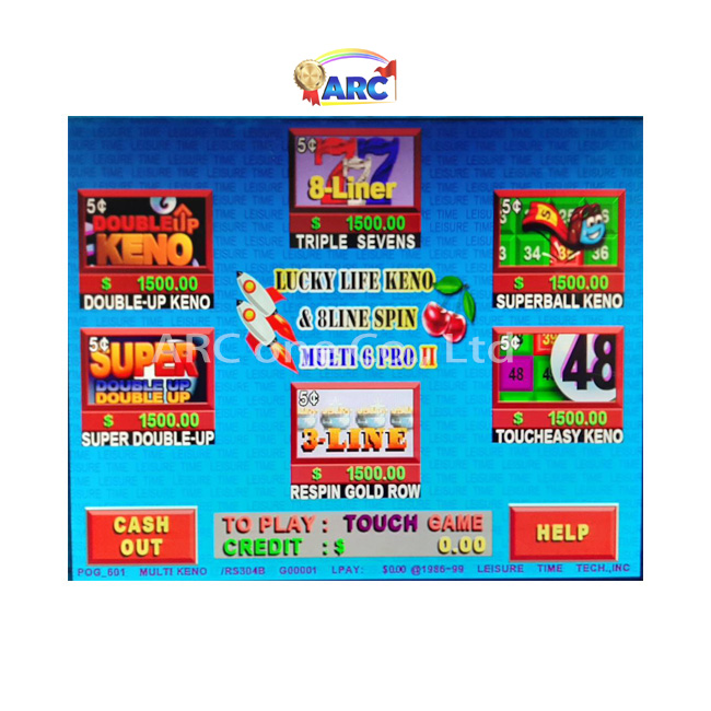Lucky Life Keno 6 в 1 II Прямая продажа с завода цифровая игровая доска wms 550 жизнь роскоши 777 POG горшок золота 8 вкладышей