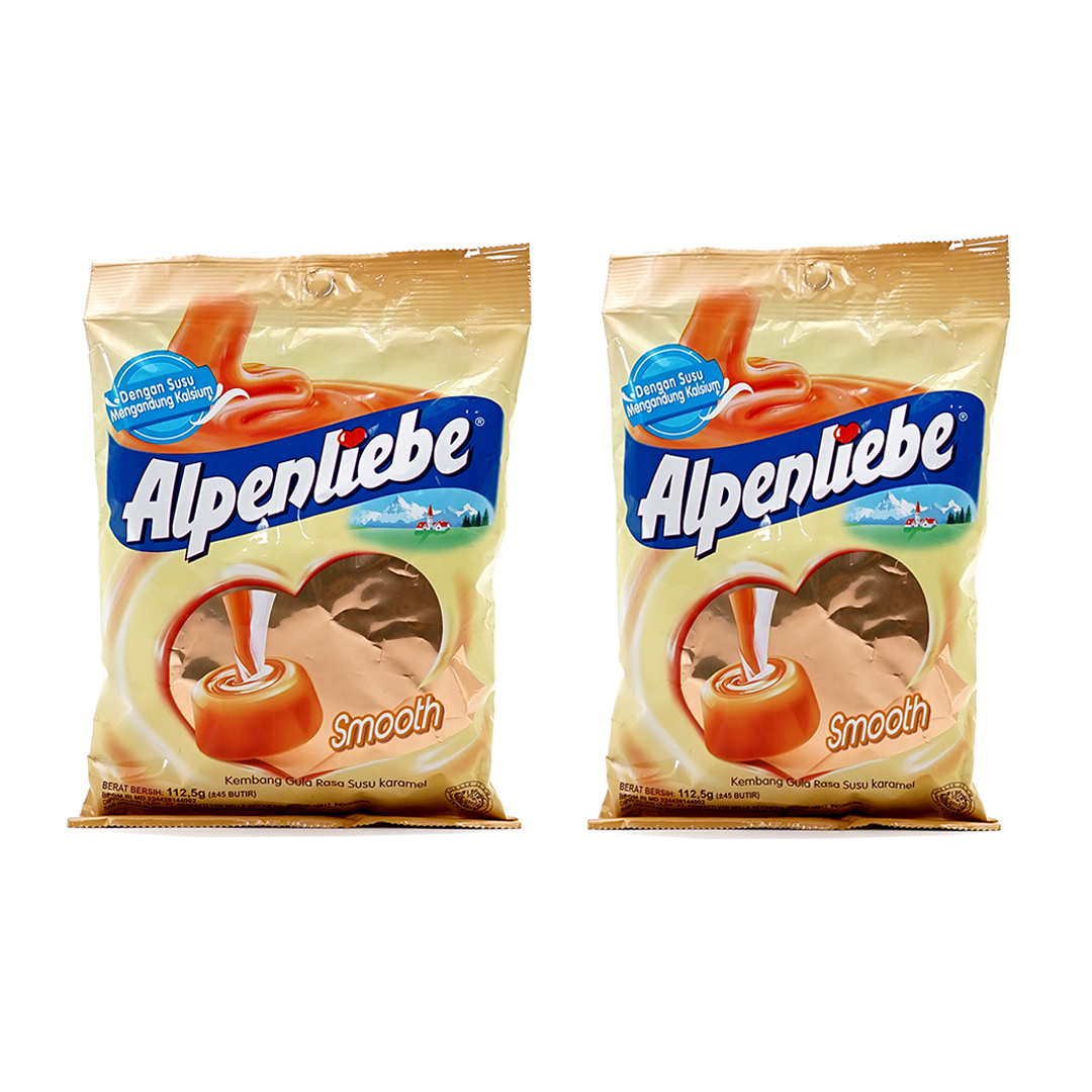 Alpenliebe карамельные конфеты 112,5 г с содержанием молока и кальция оптом