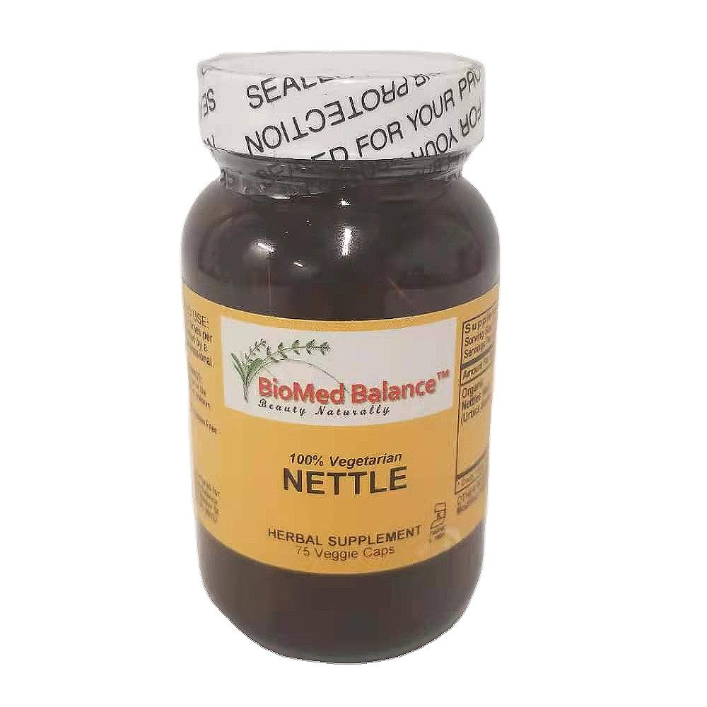 Biomed Balance Beauty Naturally 100% Vegetarian Nettle Herbal Supplement 75 Veggie Capsule Premium Quality