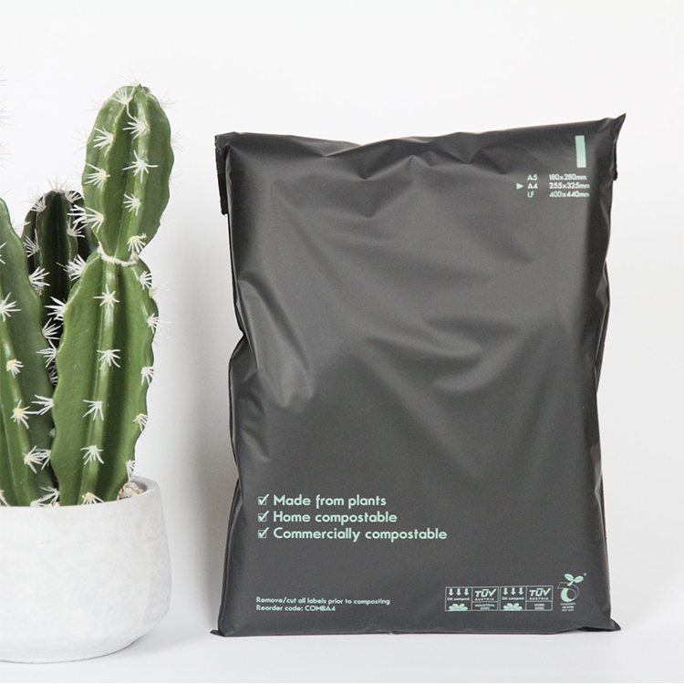 Заказной логотип напечатанный 100% эко дома Compostable полимейлер пластиковый почтовый пакет почтовые пакеты для одежды