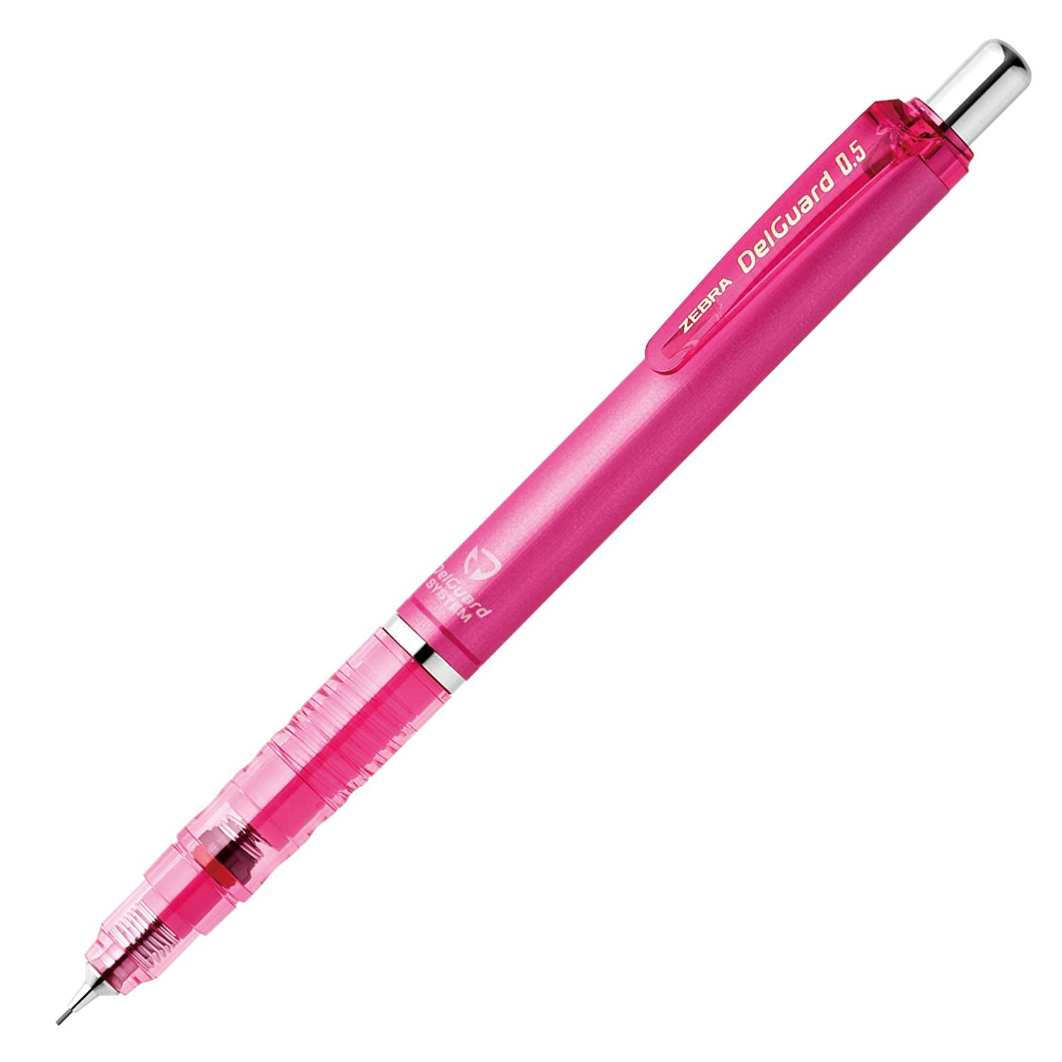 Zebra Mechanical Pencil DelGuard 0.5mm Pink P-MA85-P Made in Japan