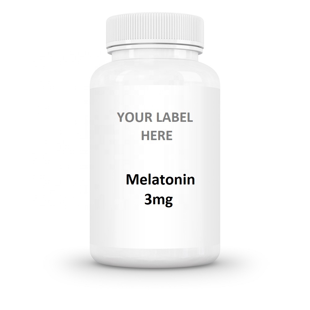 Premium Quality Made in USA Private Label 3mg Melatonin Tablets