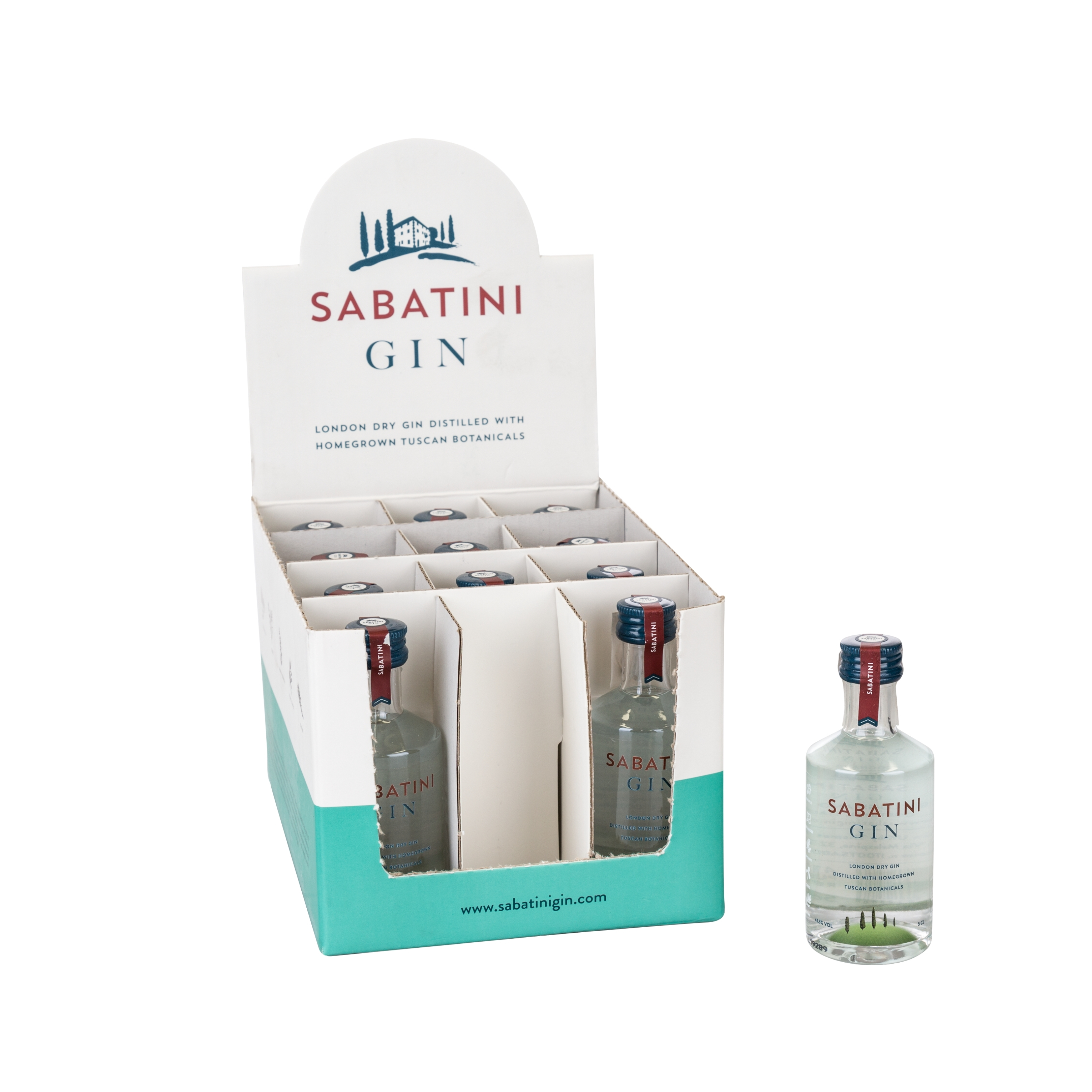 Premium London Dry Gin with tuscan botanical Sabatini Gin Combo 5 cl - 70 cl -2 lt Made in Italy