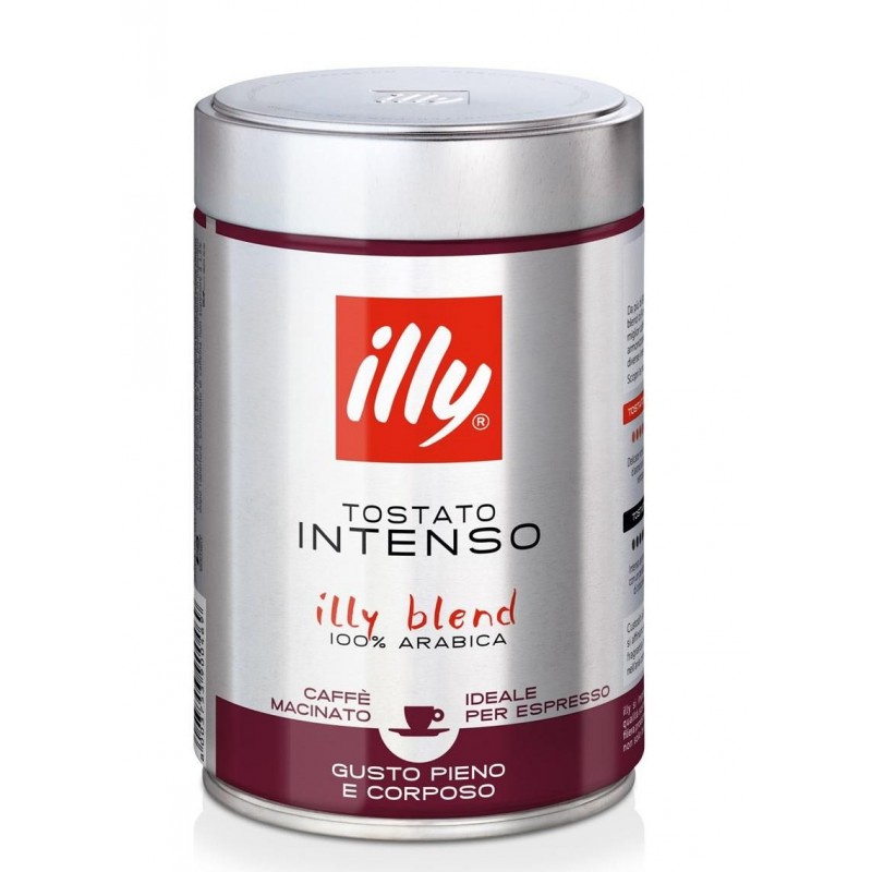 Сделано в Италии, 0,2 г, интенсивный жареный молотый кофе ILLY
