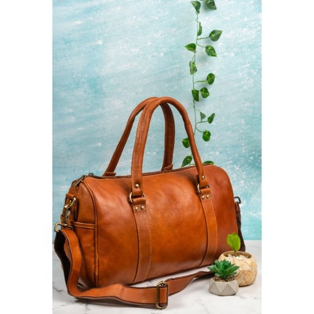 Real goat genuine leather hand made mini travel and luggage ladies bag