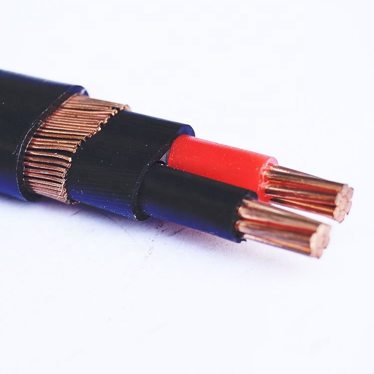 Изолированный накладной медный кабель XLPE/PE, нейтральный бронированный концентрированный кабель t6AWG