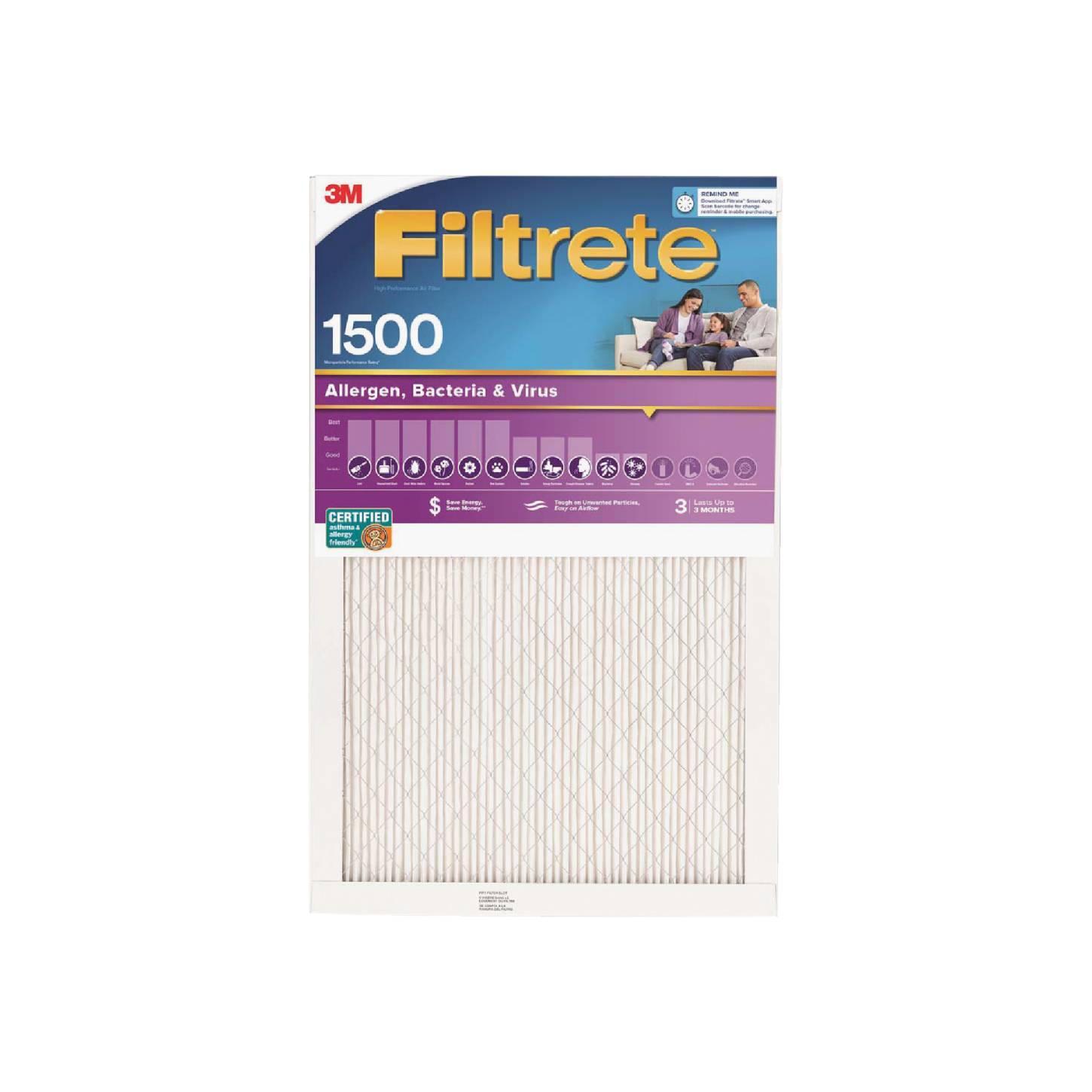 Filtrete ультра синтетический 3M 20x25x1 аллергенный фильтр для подачи воздуха 2003DC-6