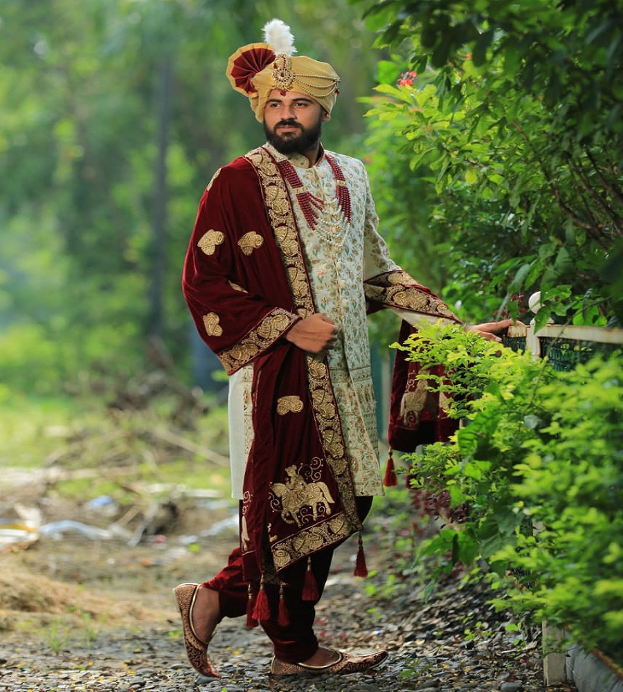 Свадебный костюм шервани ручной работы KURTA DHOTI сальвар костюм чистая ткань для мужчин индийское платье Болливуд оптовая продажа