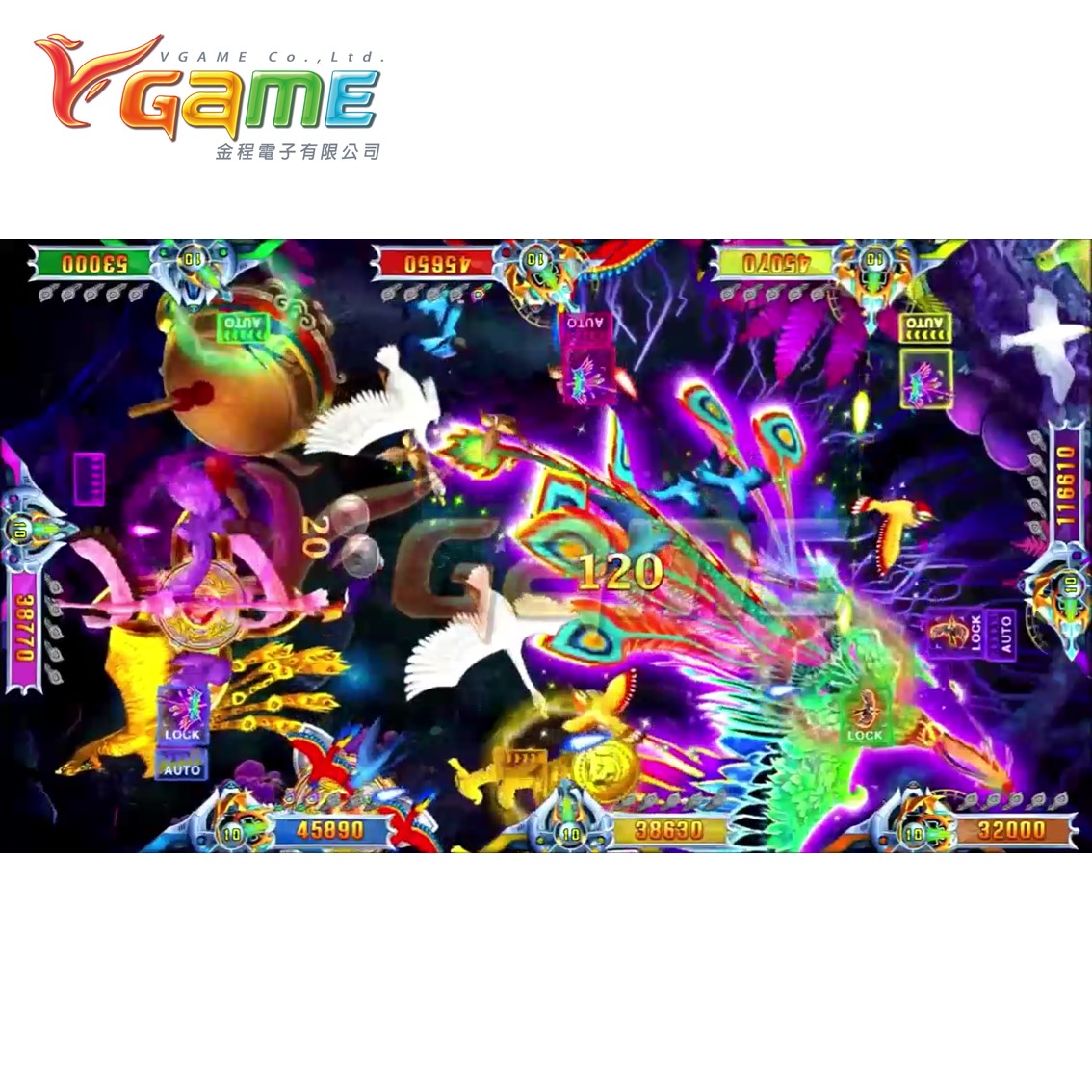 VGAME, Тайвань, оригинальная игра в виде рыбы, программное обеспечение Bird's Paradise для продажи