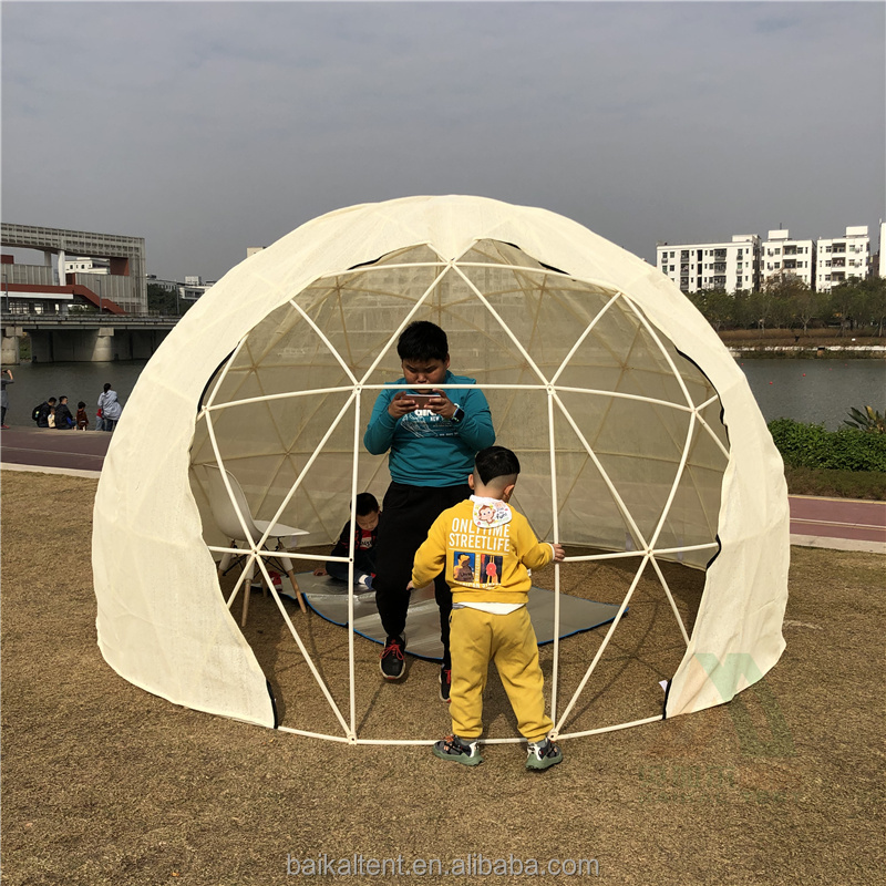 transparent 3.6m diameter luxury outdoor camping plastic igloo dome tent