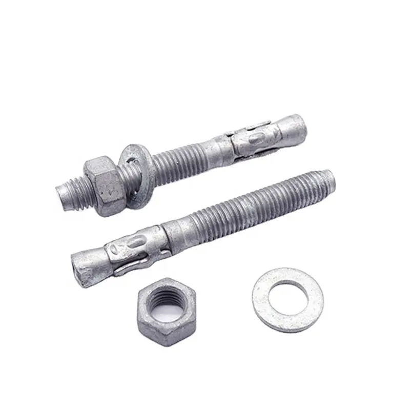 Carbon Steel wedge anchor bolt with Zinc plated anchor bolt good price