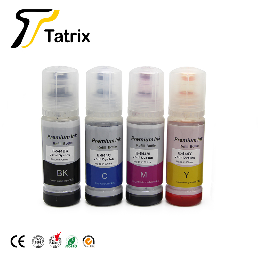 Tatrix T544 544 чернильная паста 70 мл Универсальный цветный водная бутылка пополнения объем чернил для струйной печати для Epson EcoTank L3110 L3150