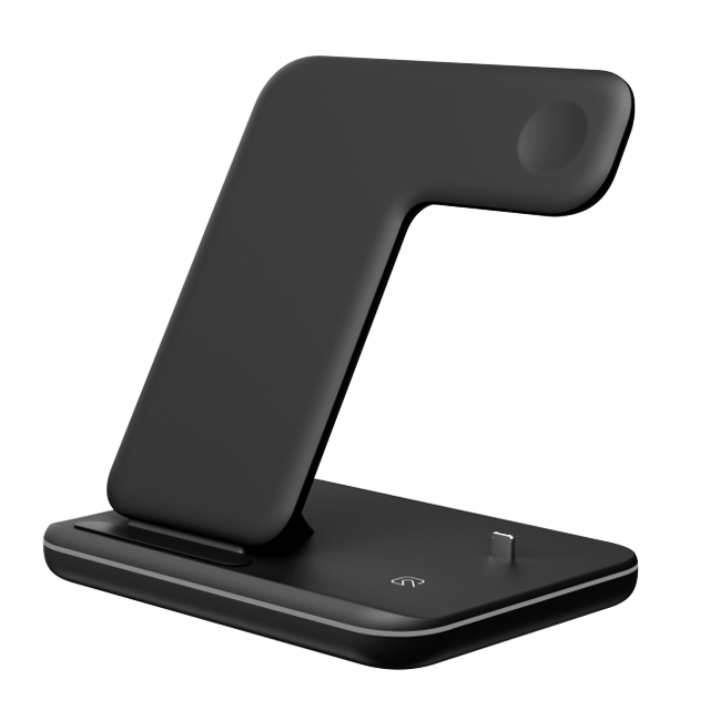 UUTEK Z5 10W New Product 3 in 1 Wireless Mobile Phone Power Charger Station Watch